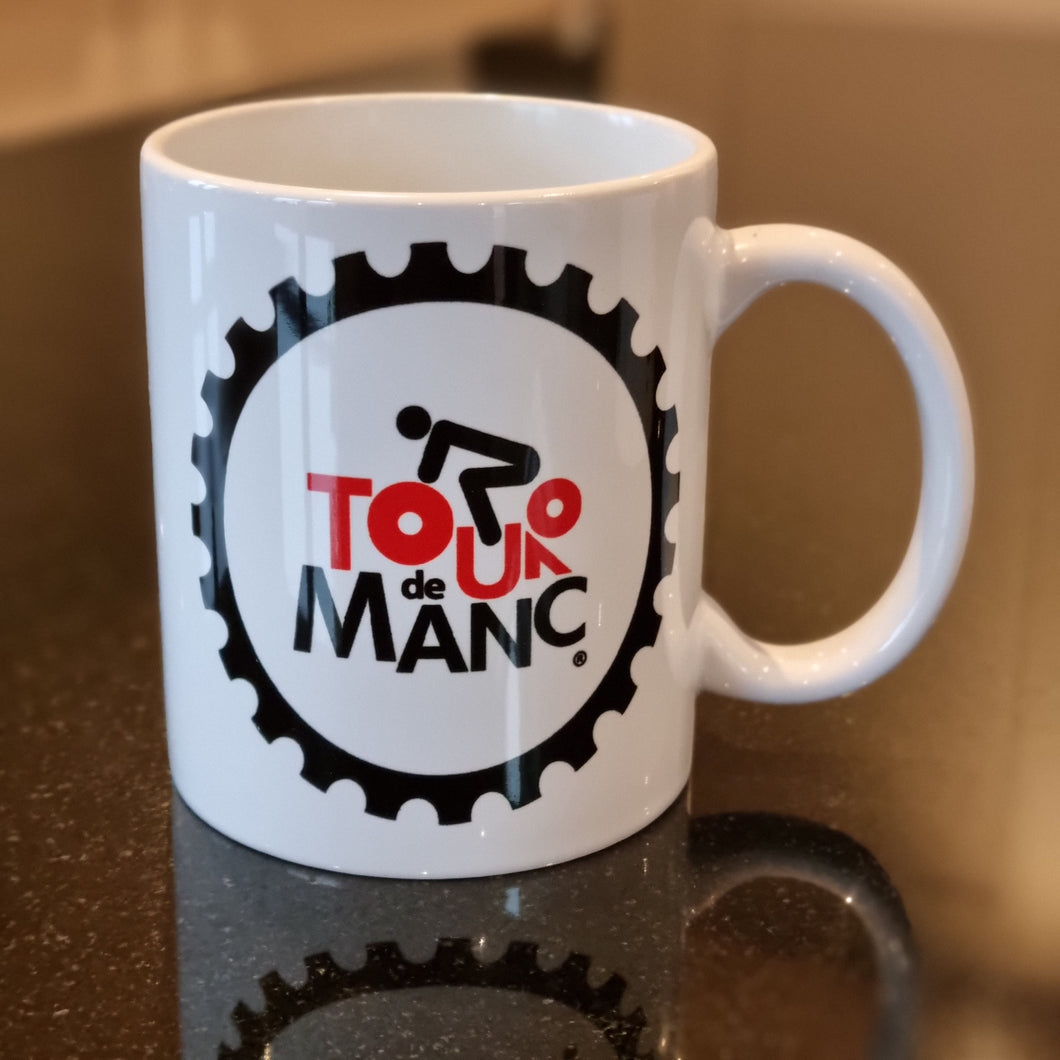 Tour de Manc Black Cog Mug